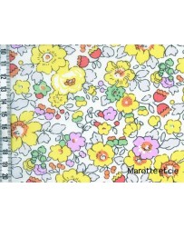 Coupon Liberty Betsy jaune 65*45cm dans Tissus Liberty par Marotte et Cie