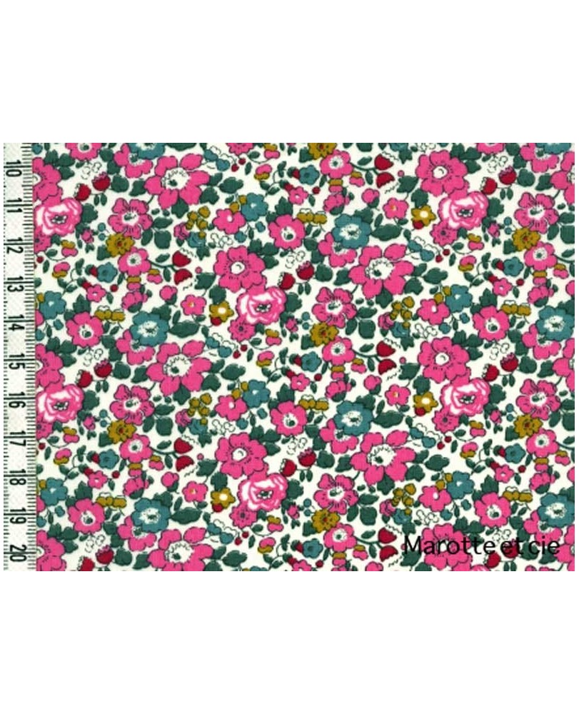 Coupon Liberty Betsy ann pivoine 65*45cm dans Tissus Liberty par Marotte et Cie