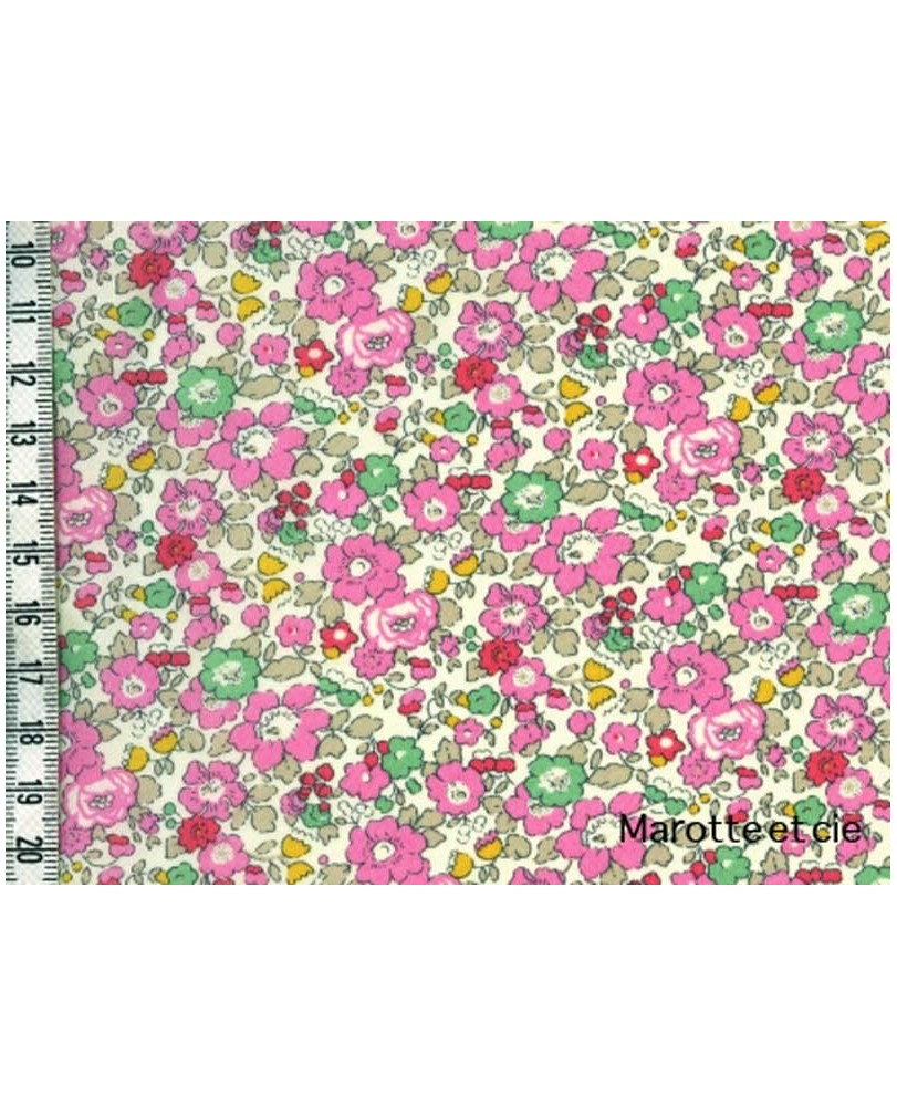 Coupon Liberty Betsy ann sweet pink 65*45cm dans Tissus Liberty par Marotte et Cie