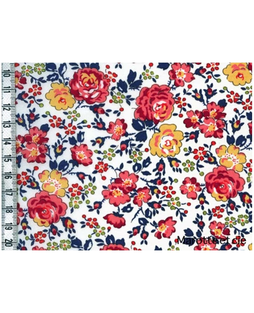 Coupon Liberty Felicité abricot 65*45cm dans Tissus Liberty par Marotte et Cie