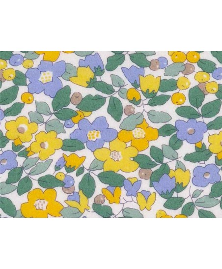 Coupon tissu Liberty Betsy Berry bergamote, 65*45cm dans Tissus Liberty par Marotte et Cie
