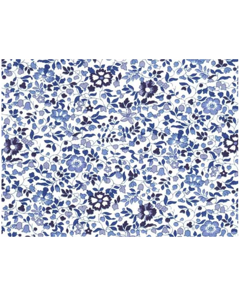 Coupon Liberty Katie and Milie bleu foncé, coupon 45x65cm dans Tissus Liberty par Marotte et Cie