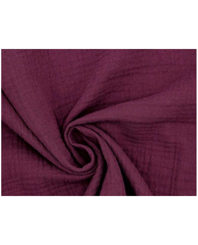 Coupon Double gaze coton purple, 45x65cm