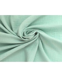 Coupon double gaze vert menthe, 45x65cm dans Double gaze par Marotte et Cie