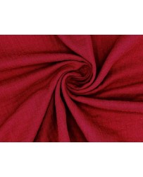 Coupon Double gaze coton rouge grenat, 45x65cm dans Double gaze par Marotte et Cie