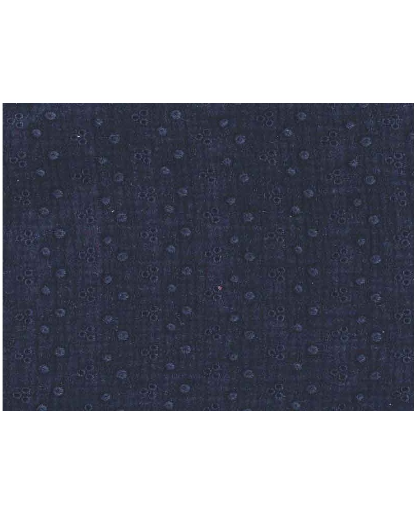 Coupon double gaze coton brodé noir, 45x60cm dans Tissus par Marotte et Cie