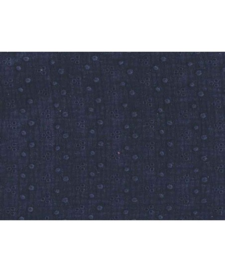 Coupon double gaze coton brodé noir, 45x60cm dans Tissus par Marotte et Cie