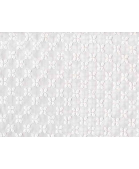 Coupon broderie anglaise motif feuilles, 45x60cm dans Catégories par Marotte et Cie