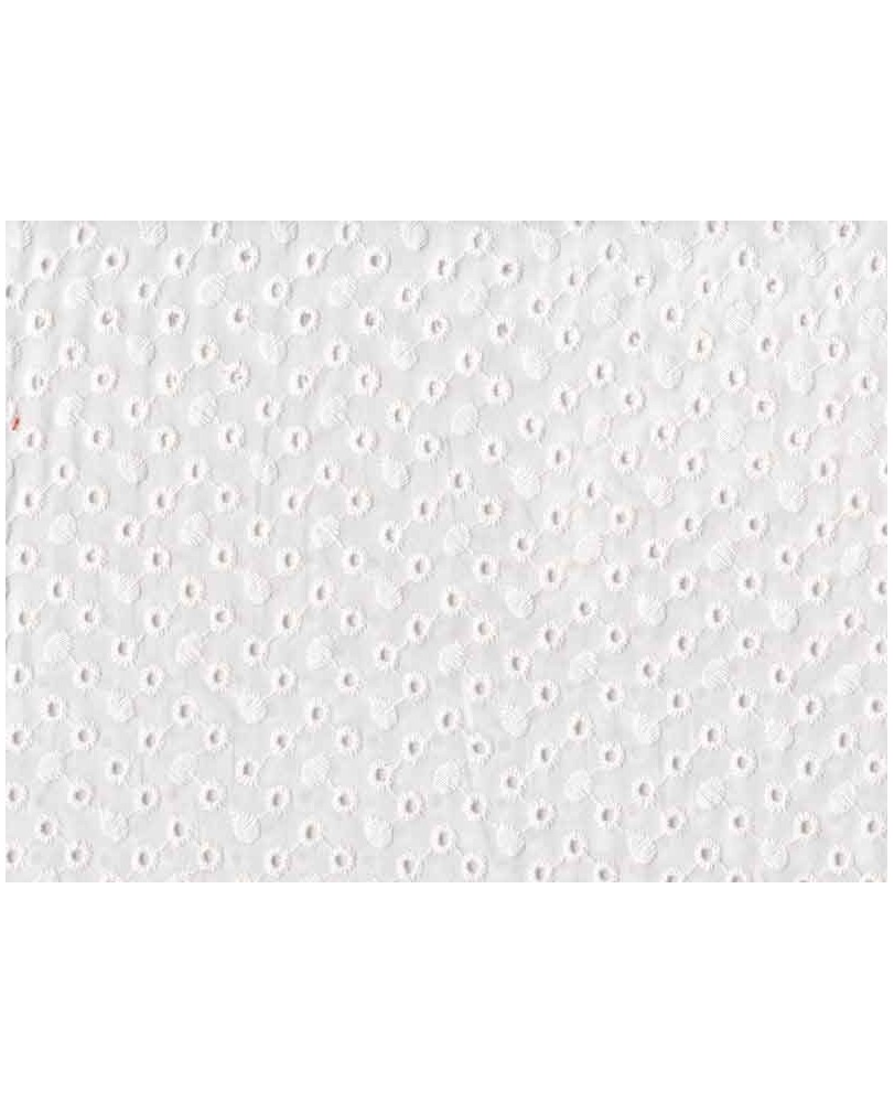 Coupon broderie anglaise motif pois, 45x60cm dans Tissus par Marotte et Cie