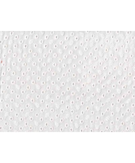 Coupon broderie anglaise motif pois, 45x60cm dans Tissus par Marotte et Cie