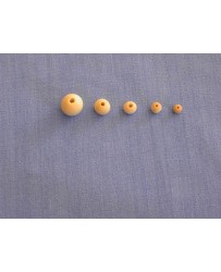 PERLES BOIS NATUREL 8 mm - PROMO dans Fournitures diverses par Marotte et Cie