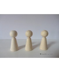 LOT 10 POUPEES BOIS 3.5 cm dans Fournitures poupées par Marotte et Cie